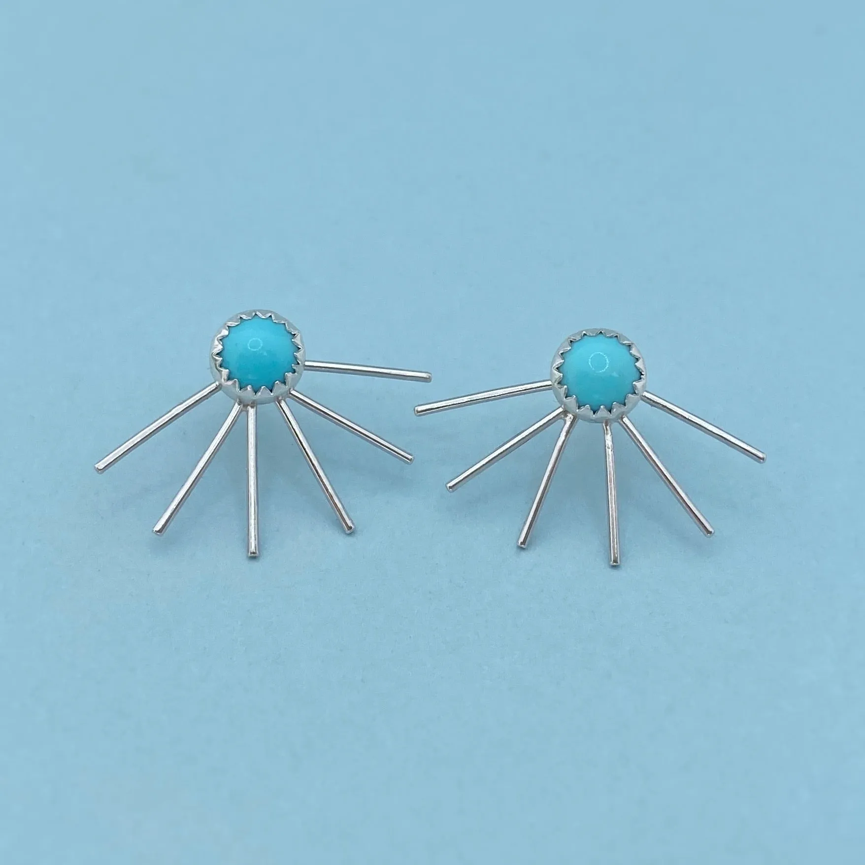Fan Ear Jackets - Turquoise / Made to Order