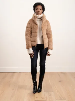 faux short jacket - camel 2150