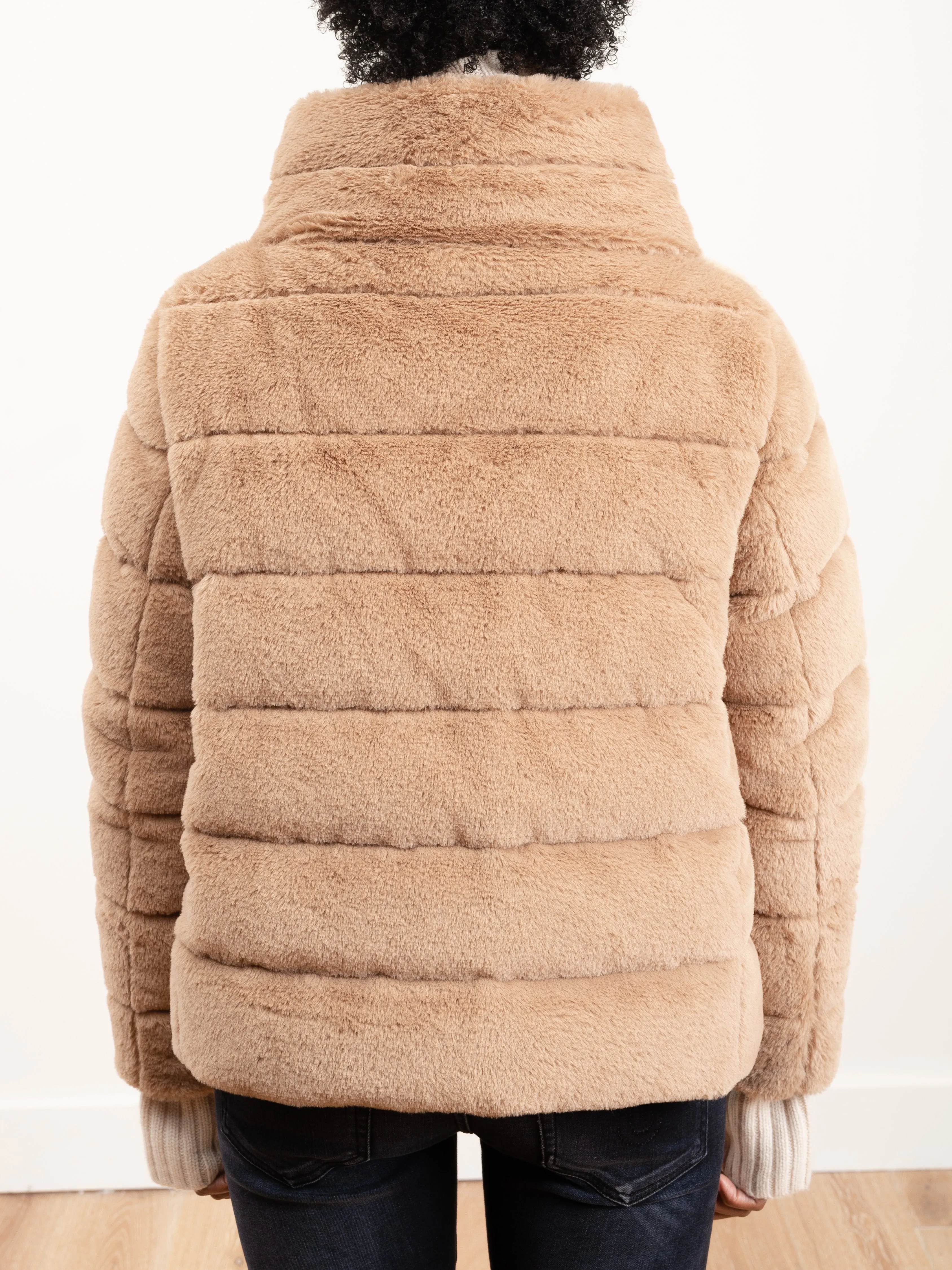 faux short jacket - camel 2150