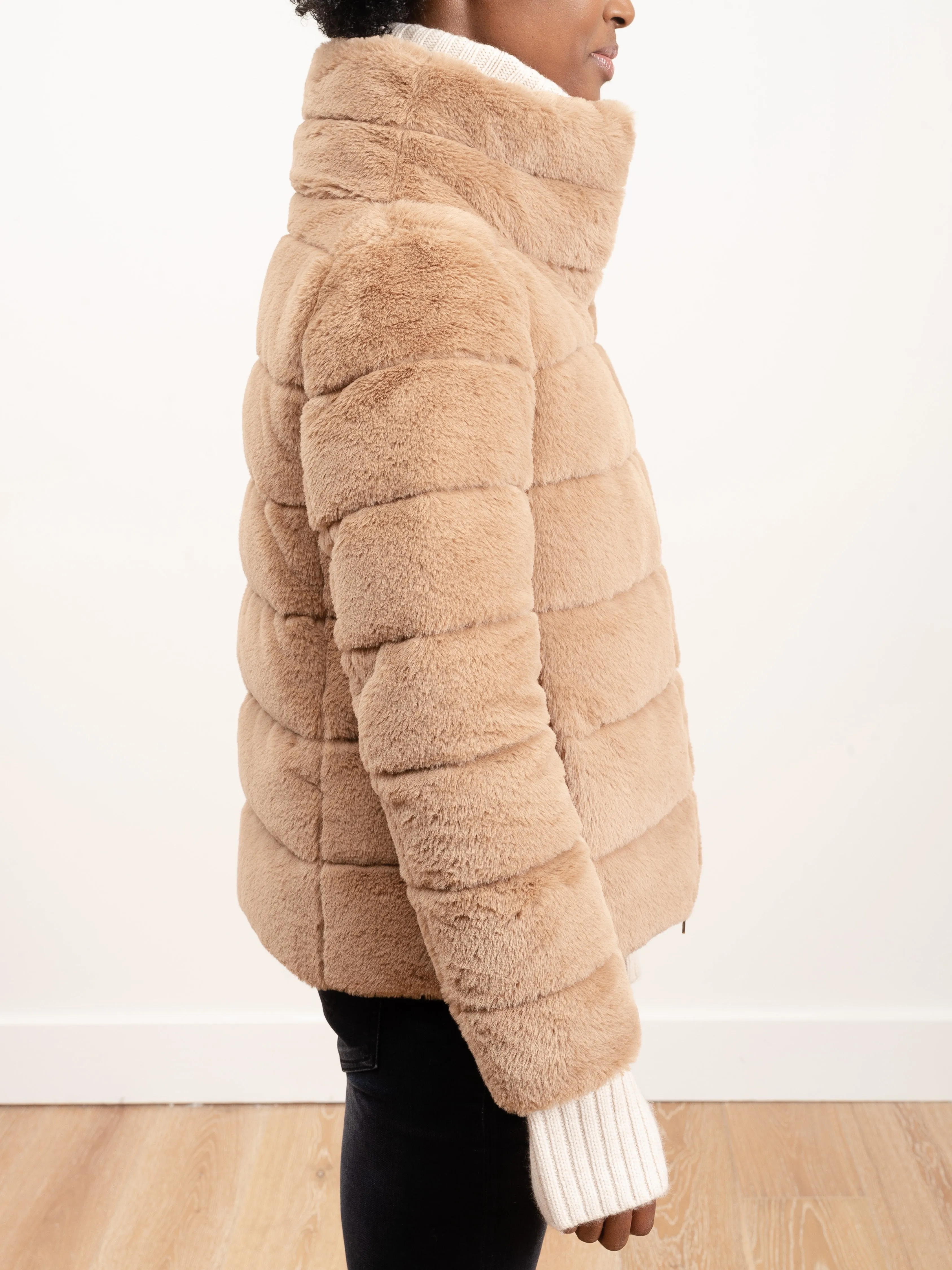 faux short jacket - camel 2150