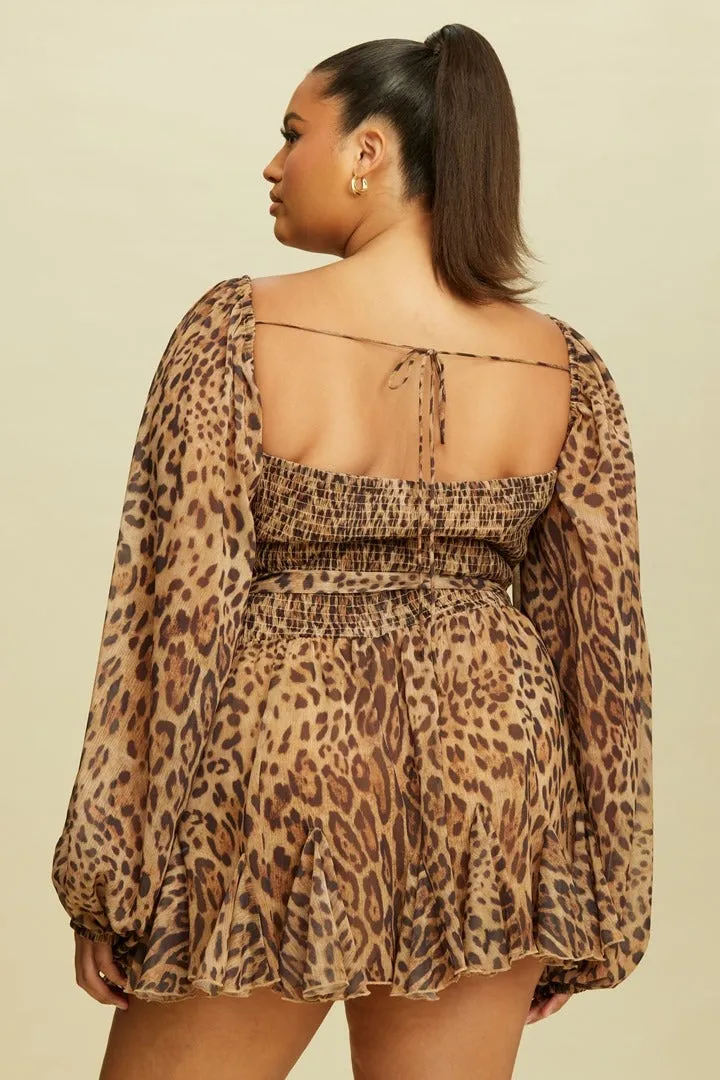 Fierce Style Leopard Print Romper