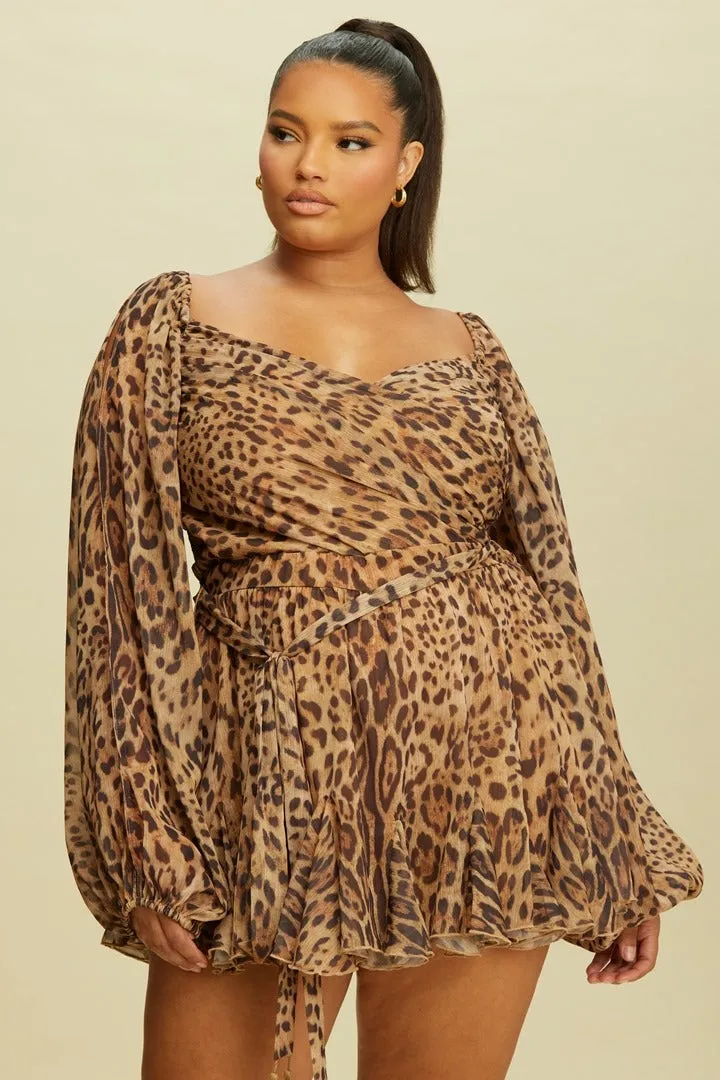 Fierce Style Leopard Print Romper