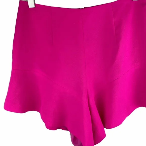 Finders Keepers High Waist Pink Ruffle Shorts Small
