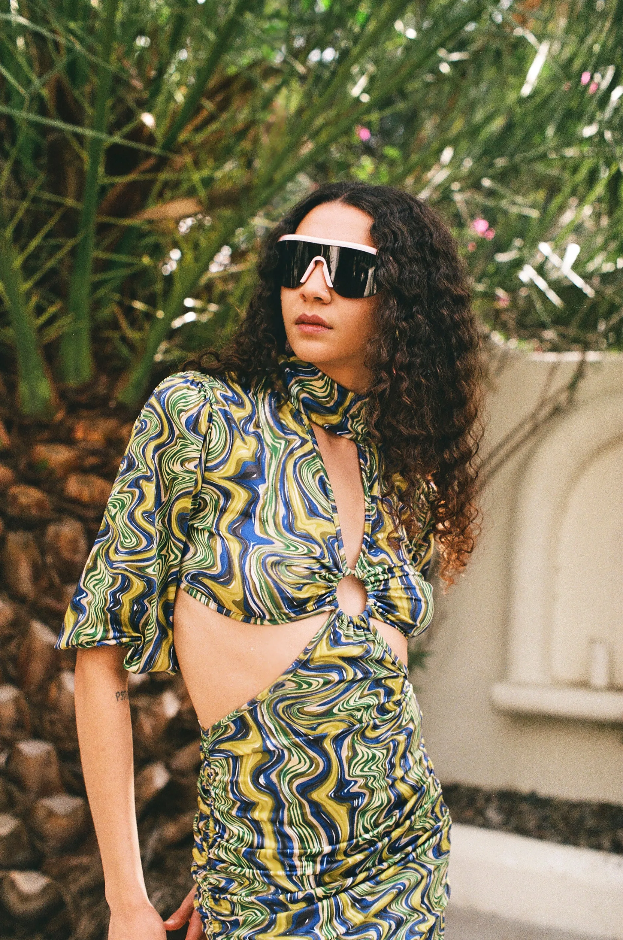 fiona dress in palawan marble