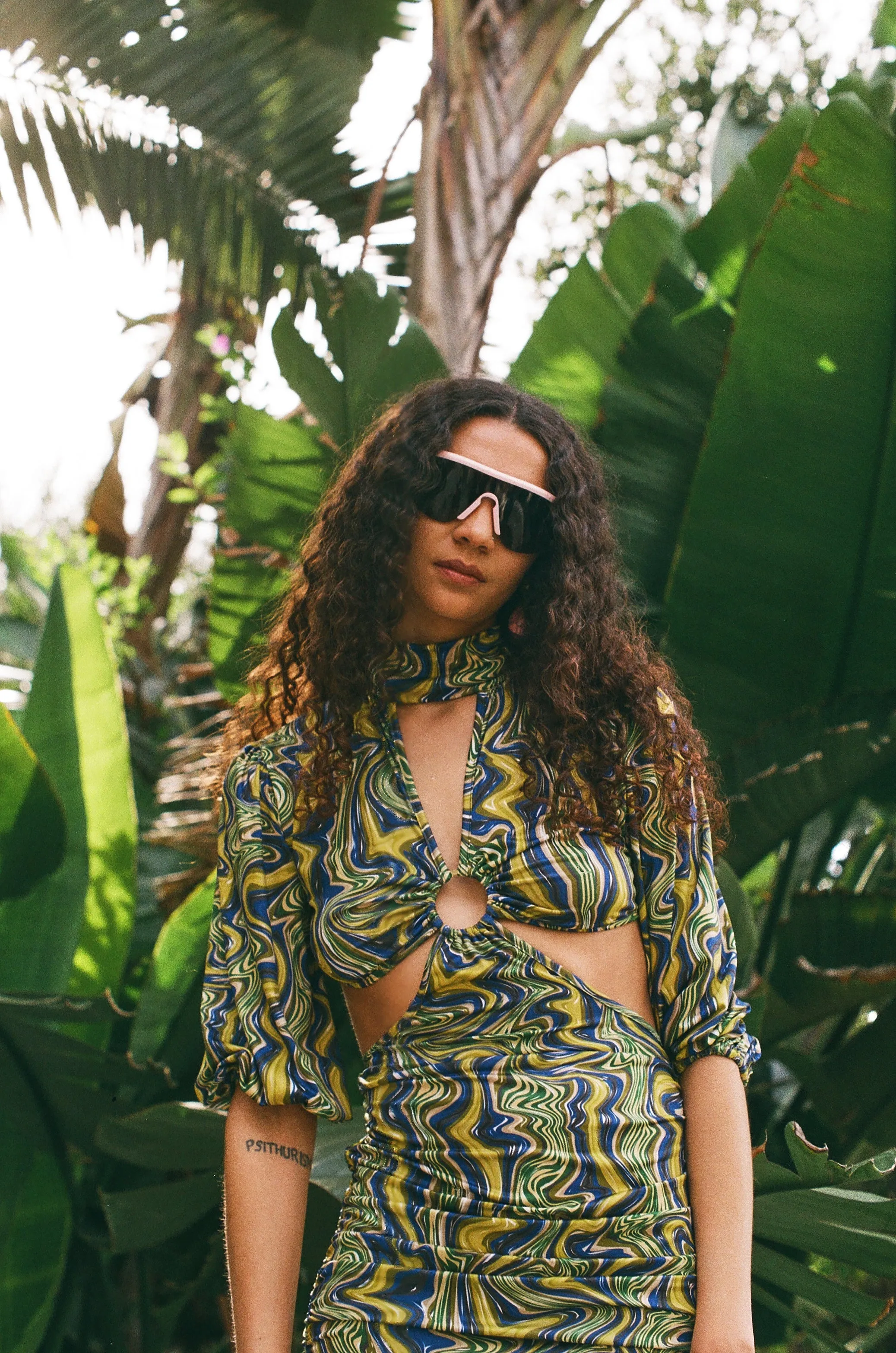 fiona dress in palawan marble