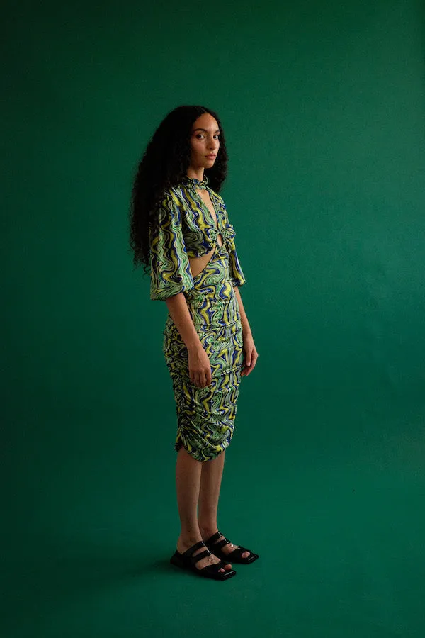 fiona dress in palawan marble