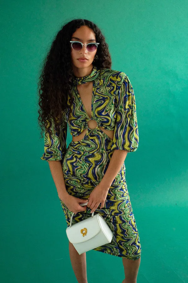 fiona dress in palawan marble