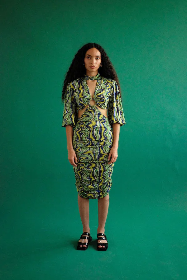 fiona dress in palawan marble