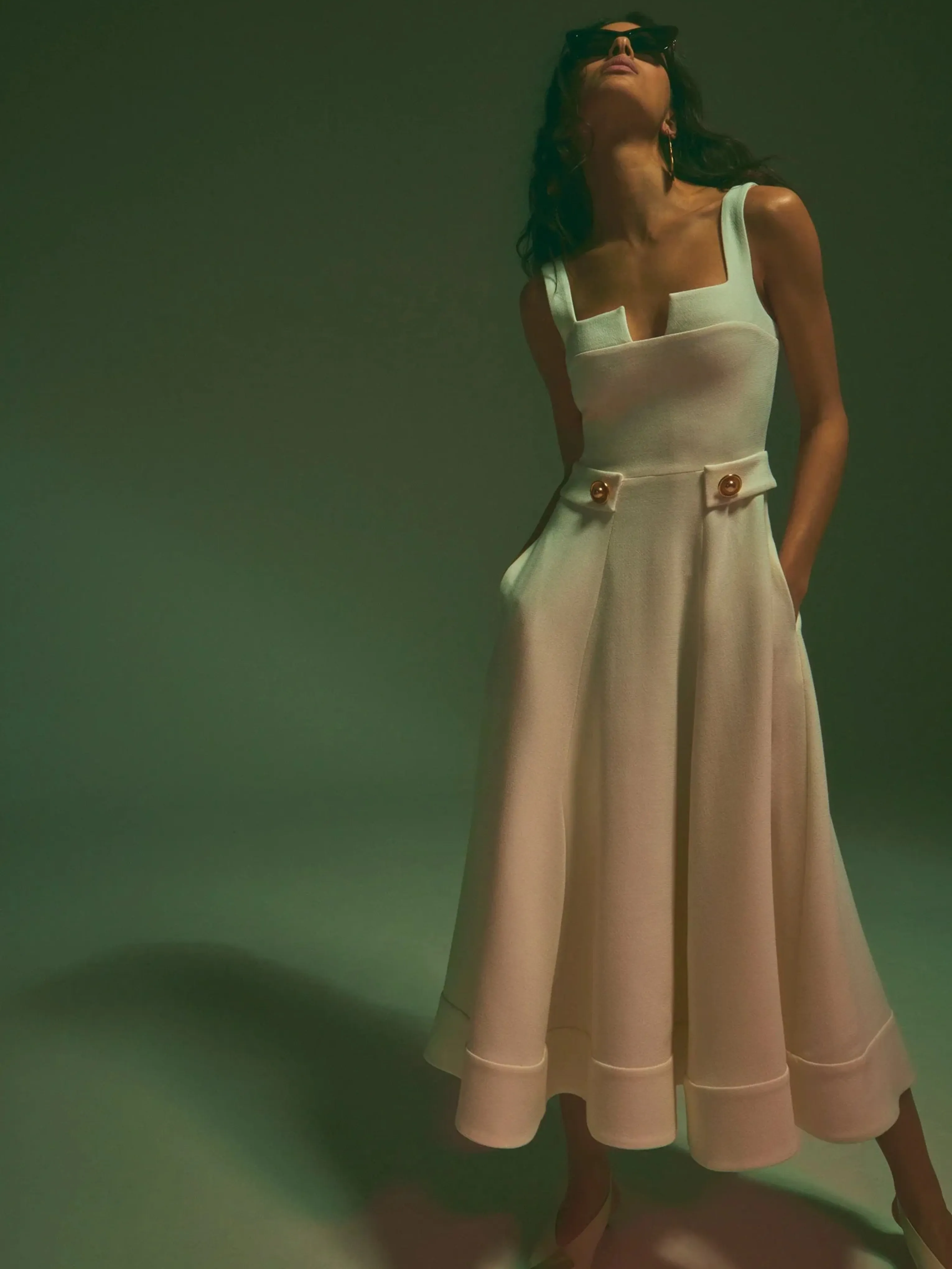 Fiore Dress in Pearl