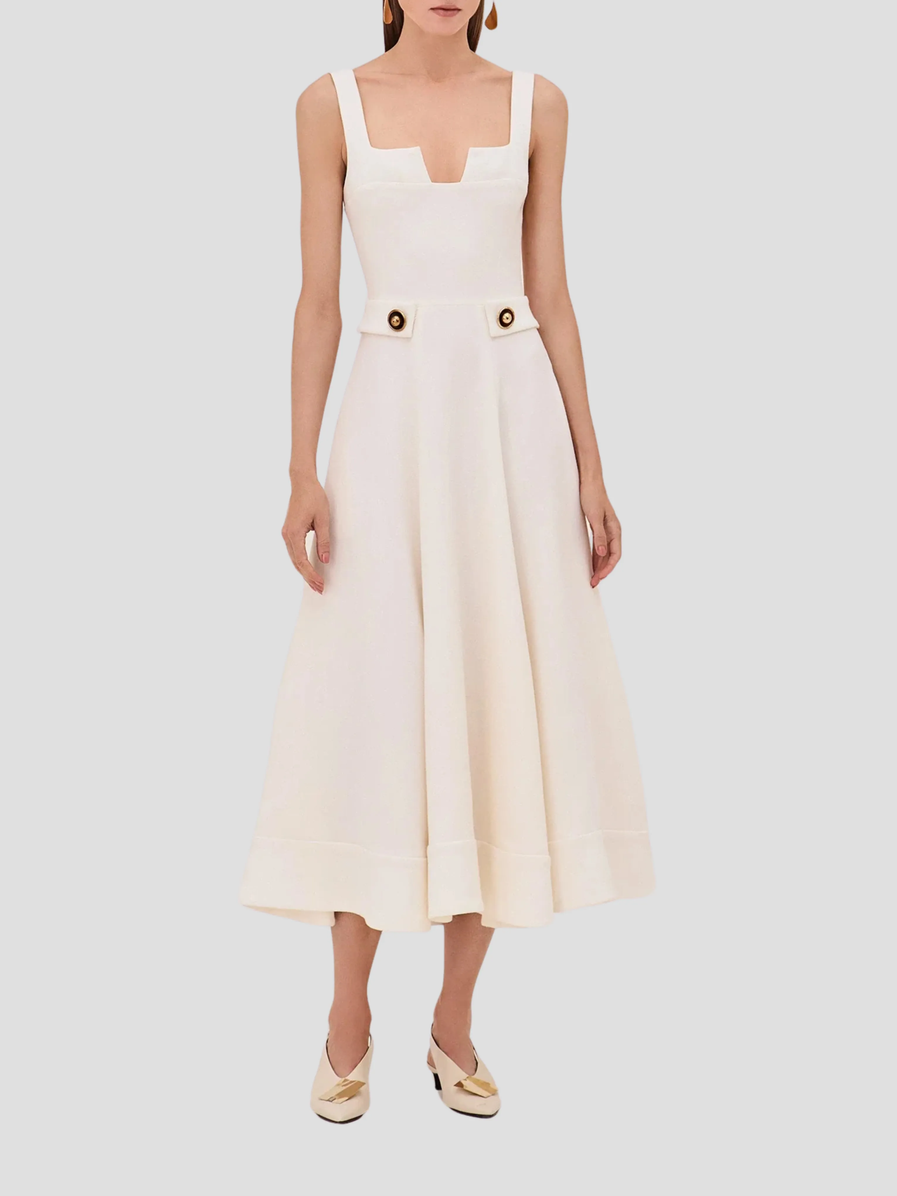 Fiore Dress in Pearl