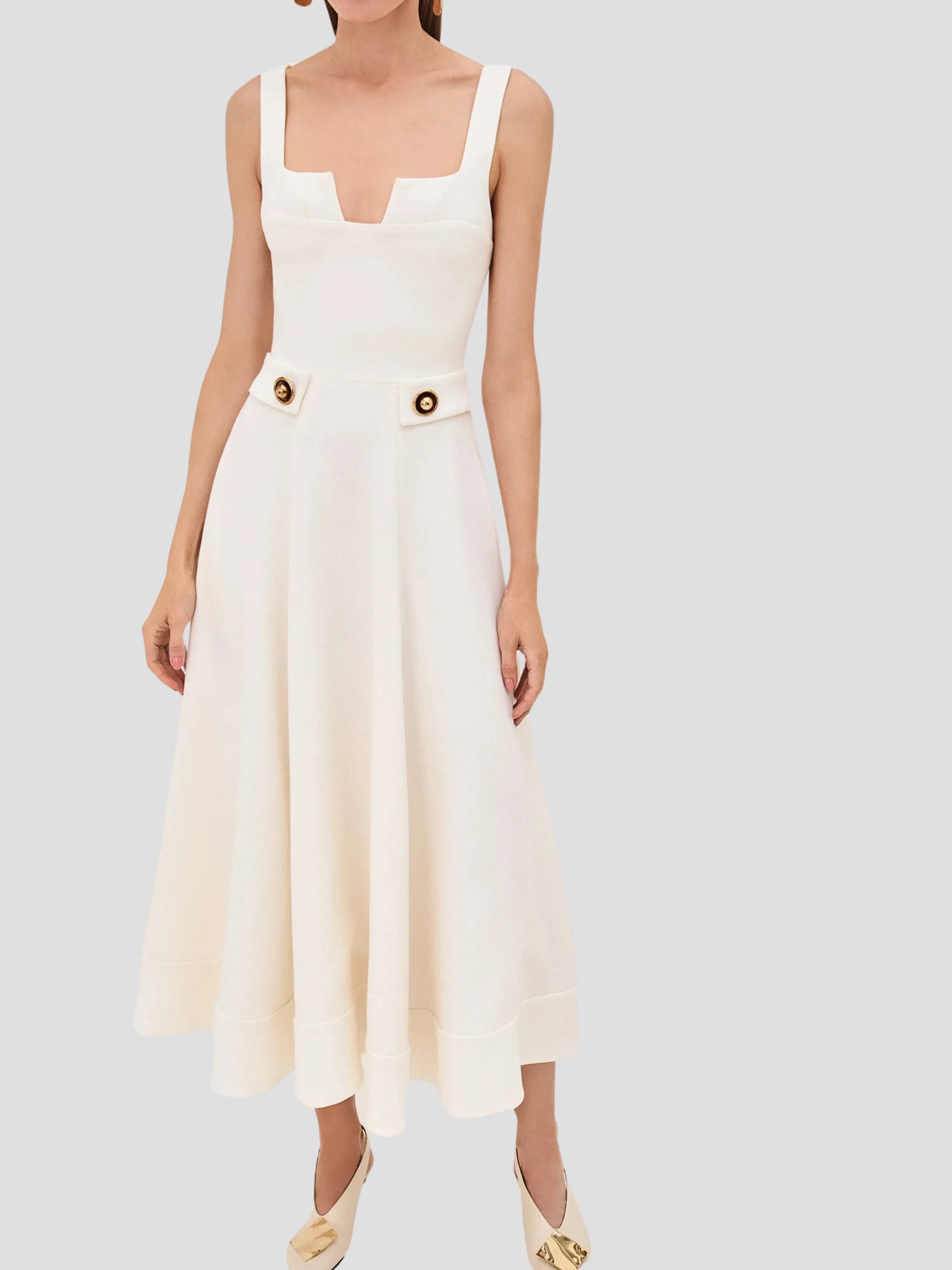 Fiore Dress in Pearl