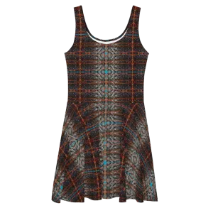 Fitted Skater Dress (Her/Muliebris)(Rind#12 Tree Link) RJSTH@Fabric#12 RJSTHW2021 RJS