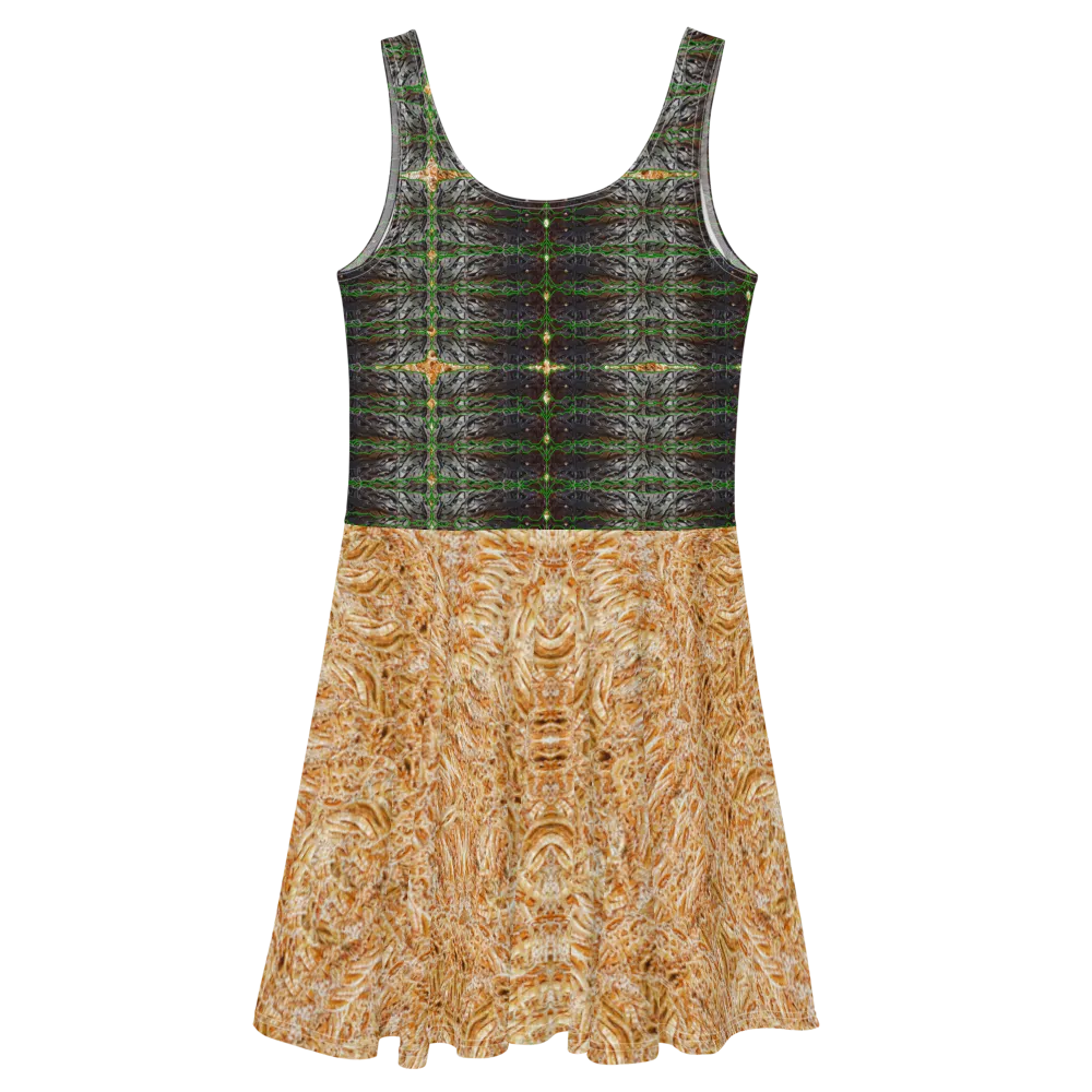 Fitted Skater Dress (Her/Muliebris)(Rind#4 Tree Link Ouroboros Smith Fabric) RJSTHW2021 RJS