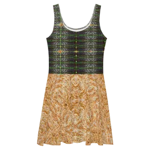 Fitted Skater Dress (Her/Muliebris)(Rind#4 Tree Link Ouroboros Smith Fabric) RJSTHW2021 RJS