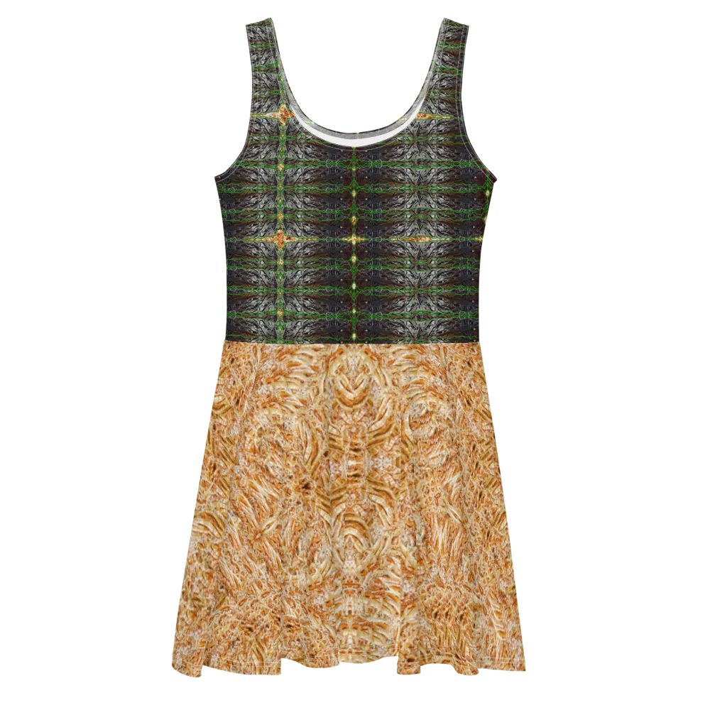 Fitted Skater Dress (Her/Muliebris)(Rind#4 Tree Link Ouroboros Smith Fabric) RJSTHW2021 RJS