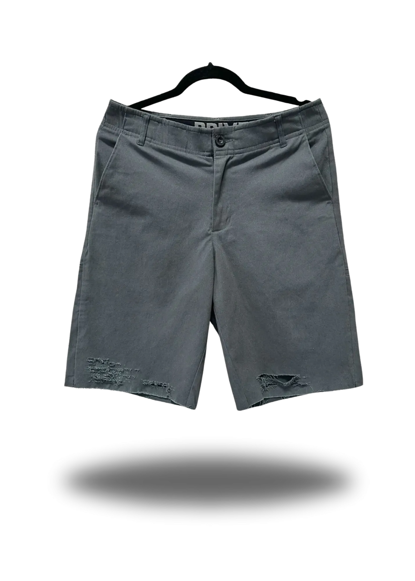 FLEX FITTED CUT OFF GREY SHORTS