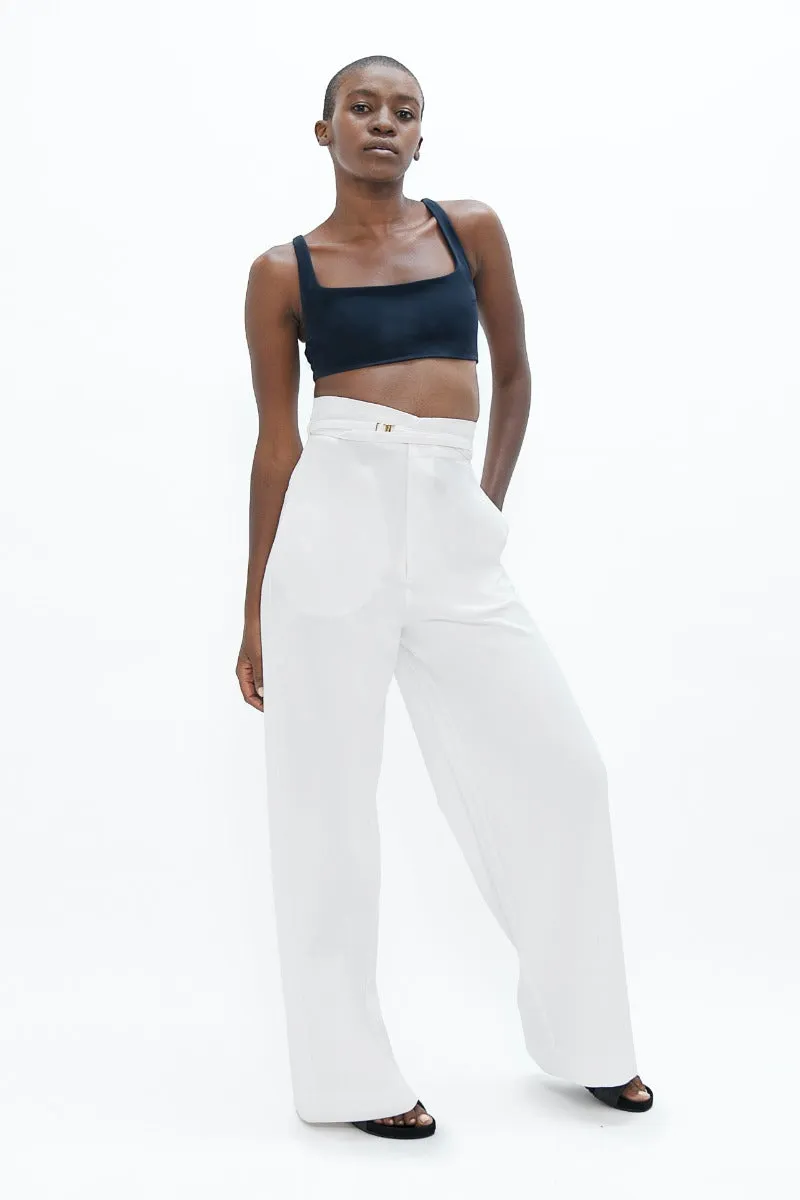 Florence  - Pants - White Dove