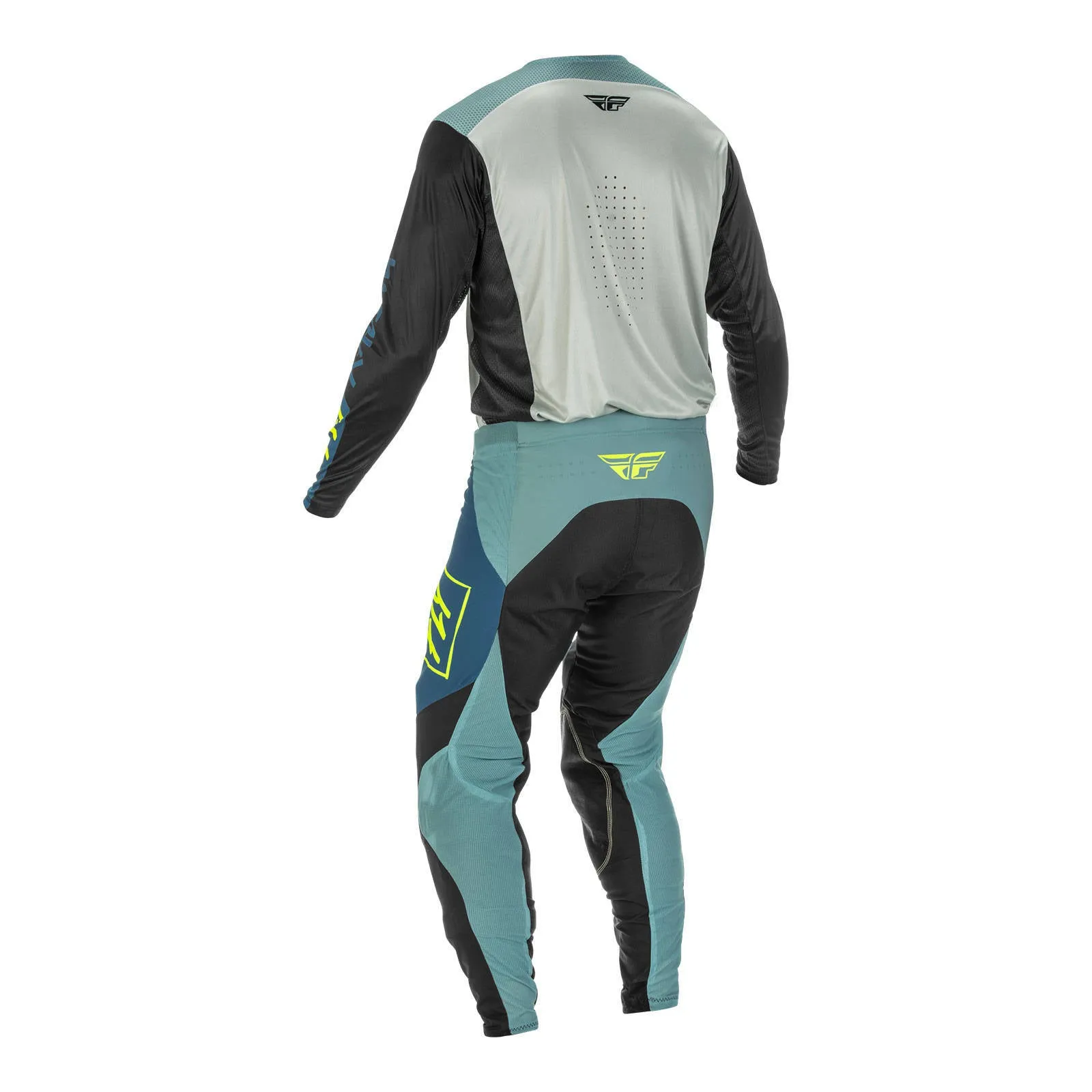 Fly Racing 2022 Lite Hydrogen Pant - Grey / Teal / Hi-Vis