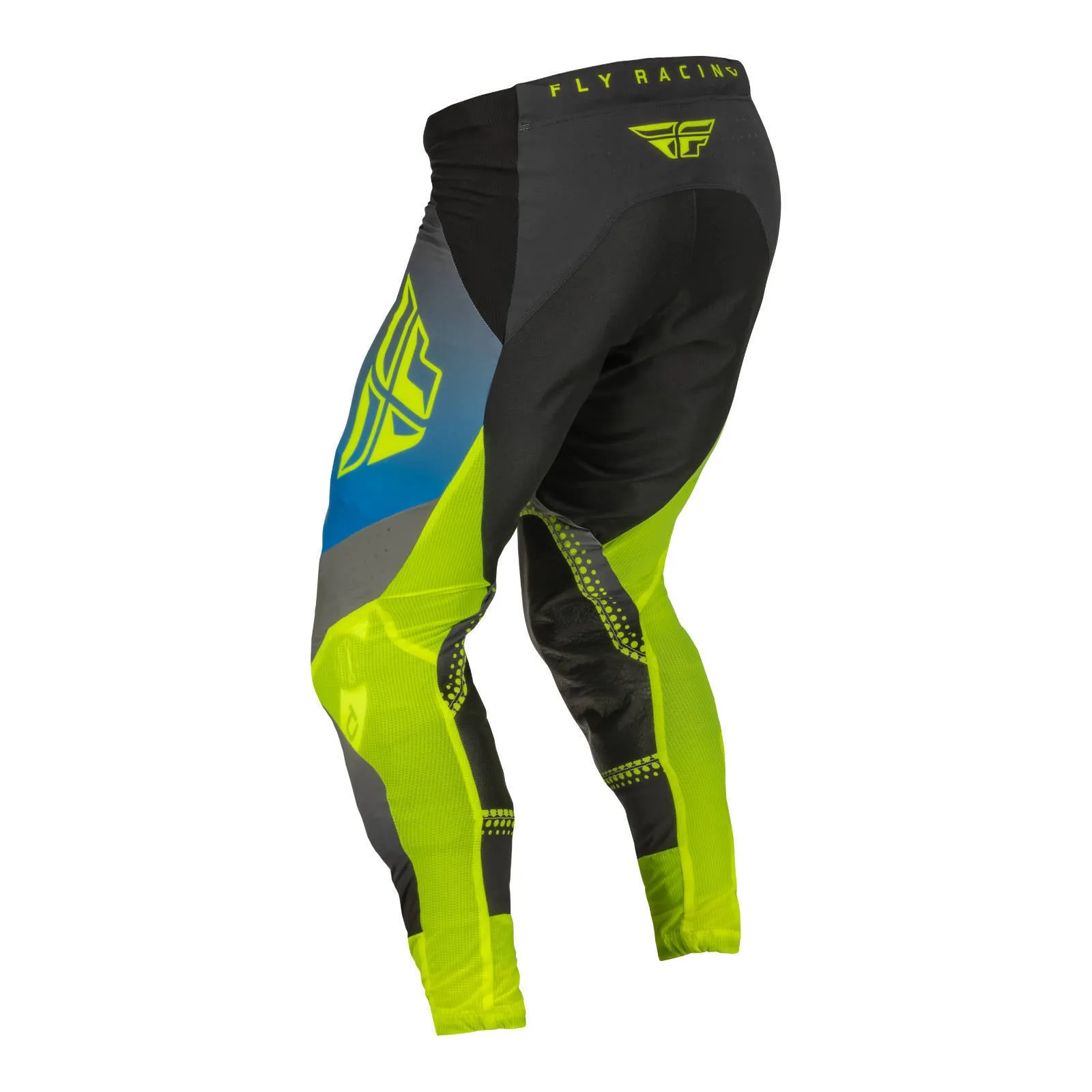 Fly Racing 2023 Lite Hydrogen Youth Pant - Grey / Blue / Hi-Vis