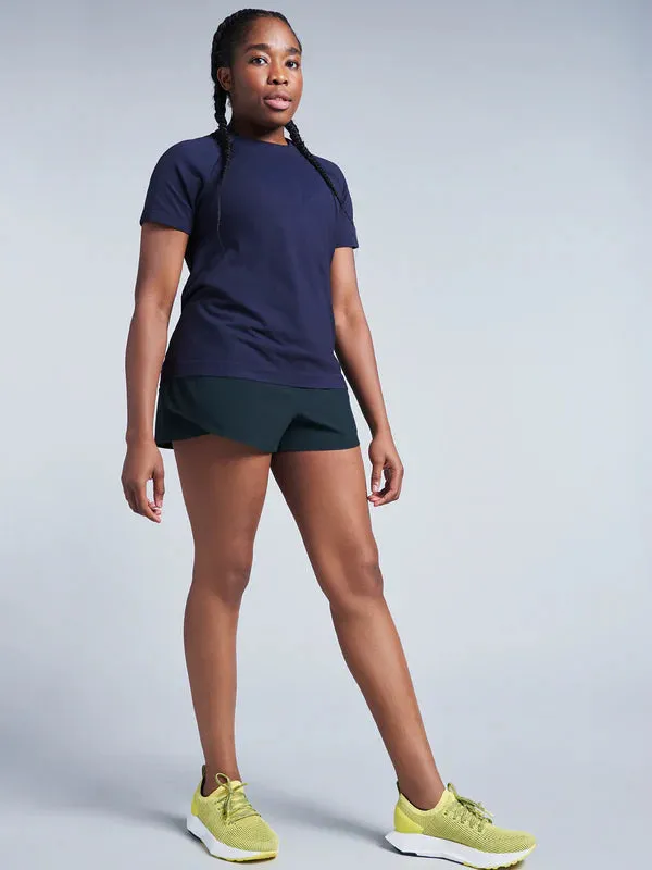 FLY RUN Recycled Short Black