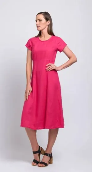 Foil linen dress