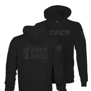 FORCE RADIO GREY BANNER & BACK HOODIE