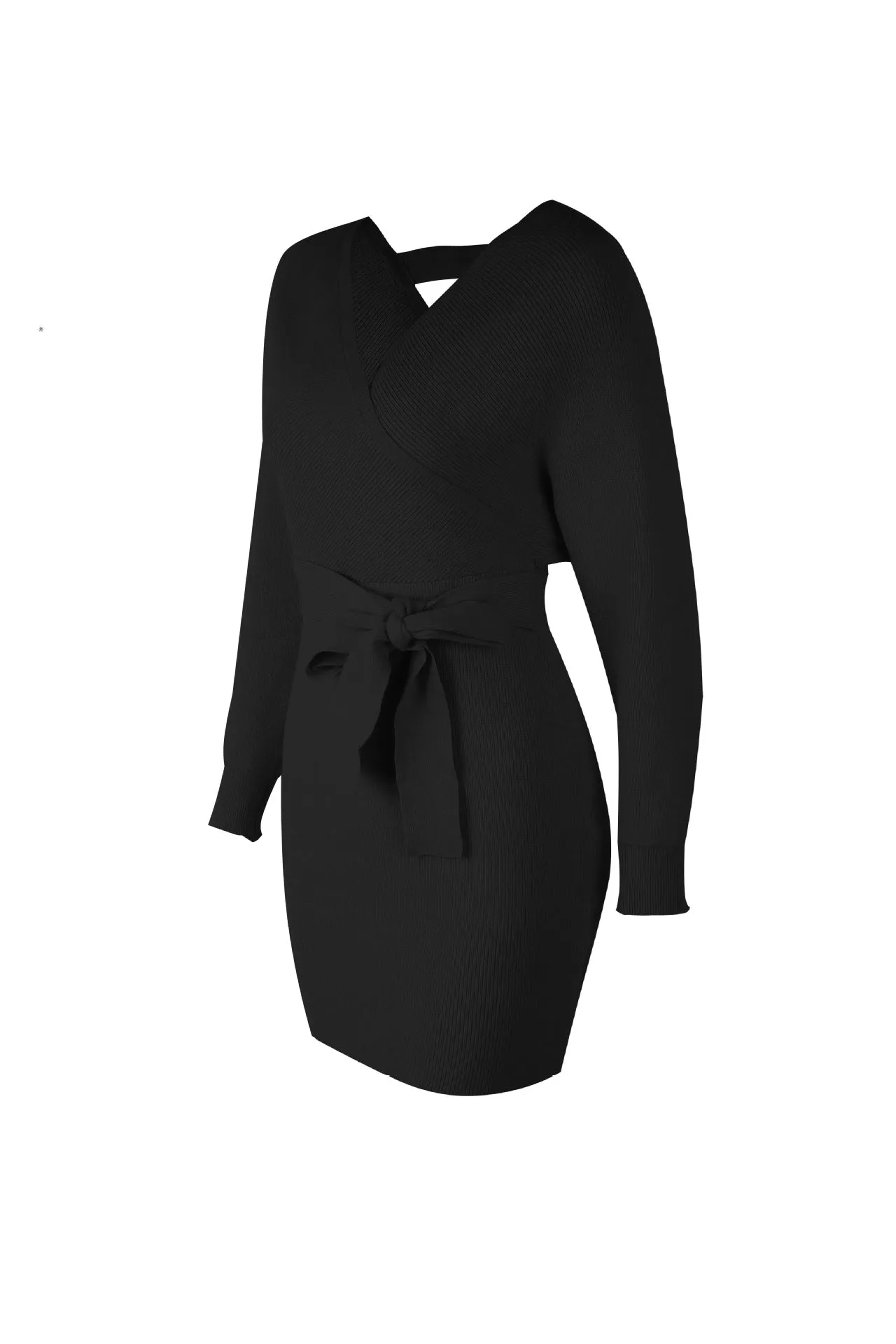 FOURBASIX Essential Knit Sweater Dress