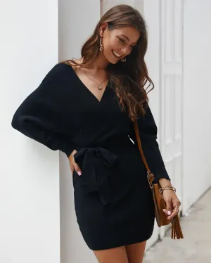 FOURBASIX Essential Knit Sweater Dress