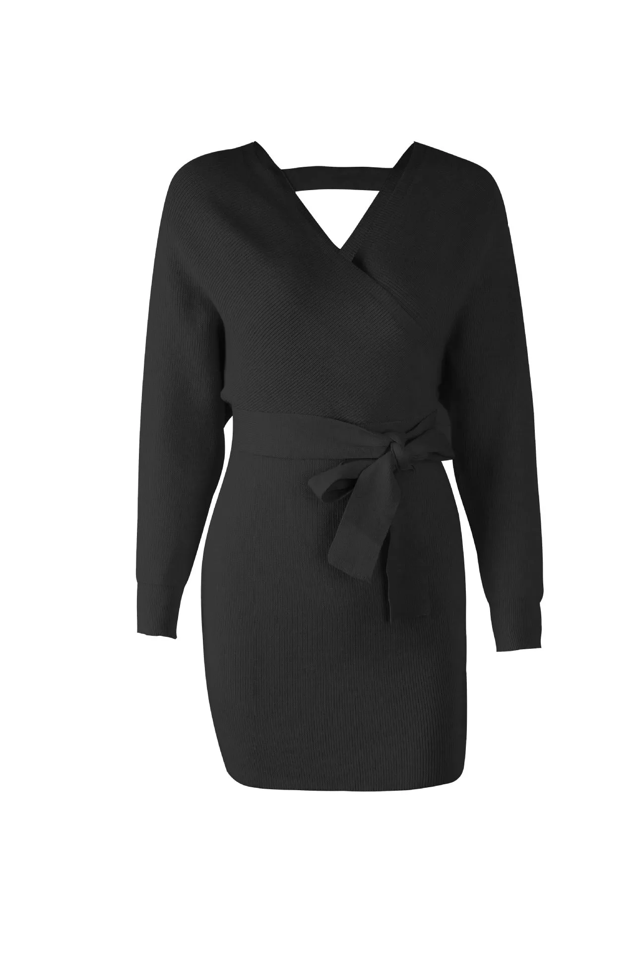 FOURBASIX Essential Knit Sweater Dress