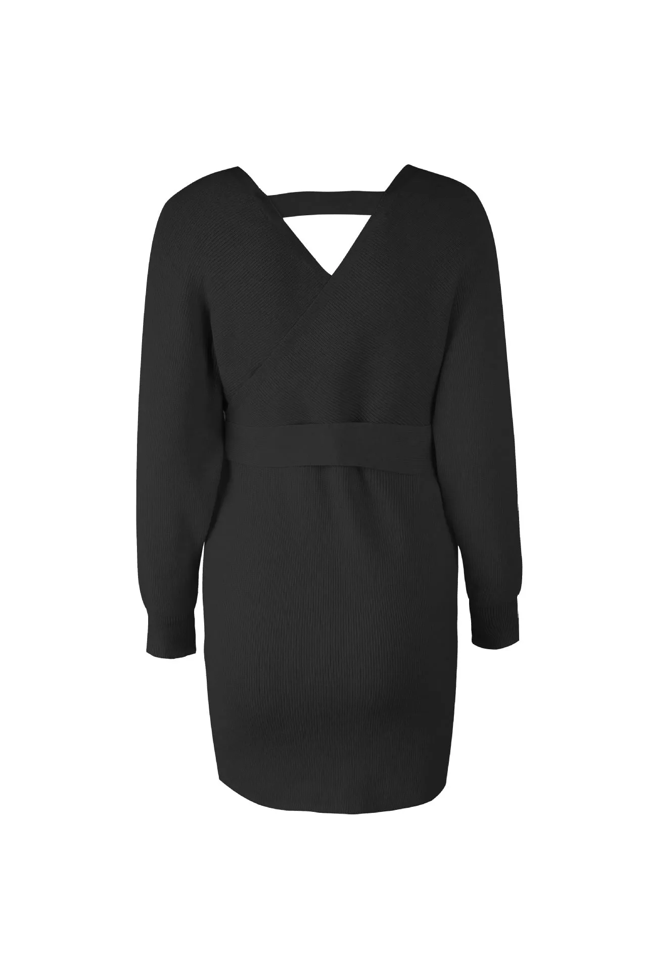 FOURBASIX Essential Knit Sweater Dress