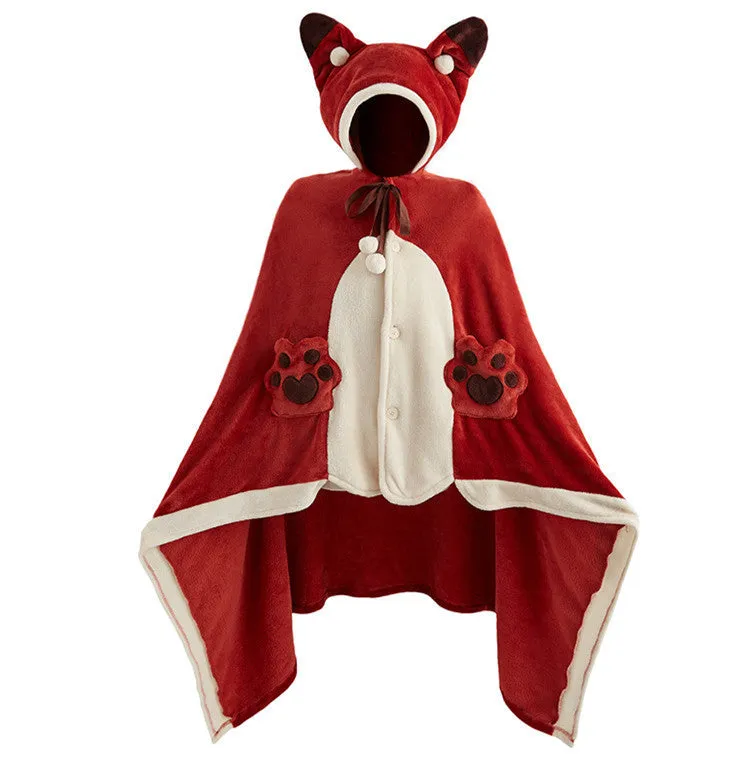 Fox Cape Shawl Z023