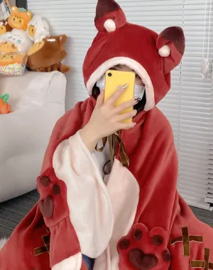 Fox Cape Shawl Z023