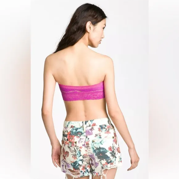 FP Floral Printed Denim Cutoff Shorts