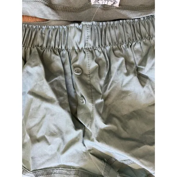 FP Intimately Hometown Lounge Pajamas Set - Washed Army Green -Small NWOT