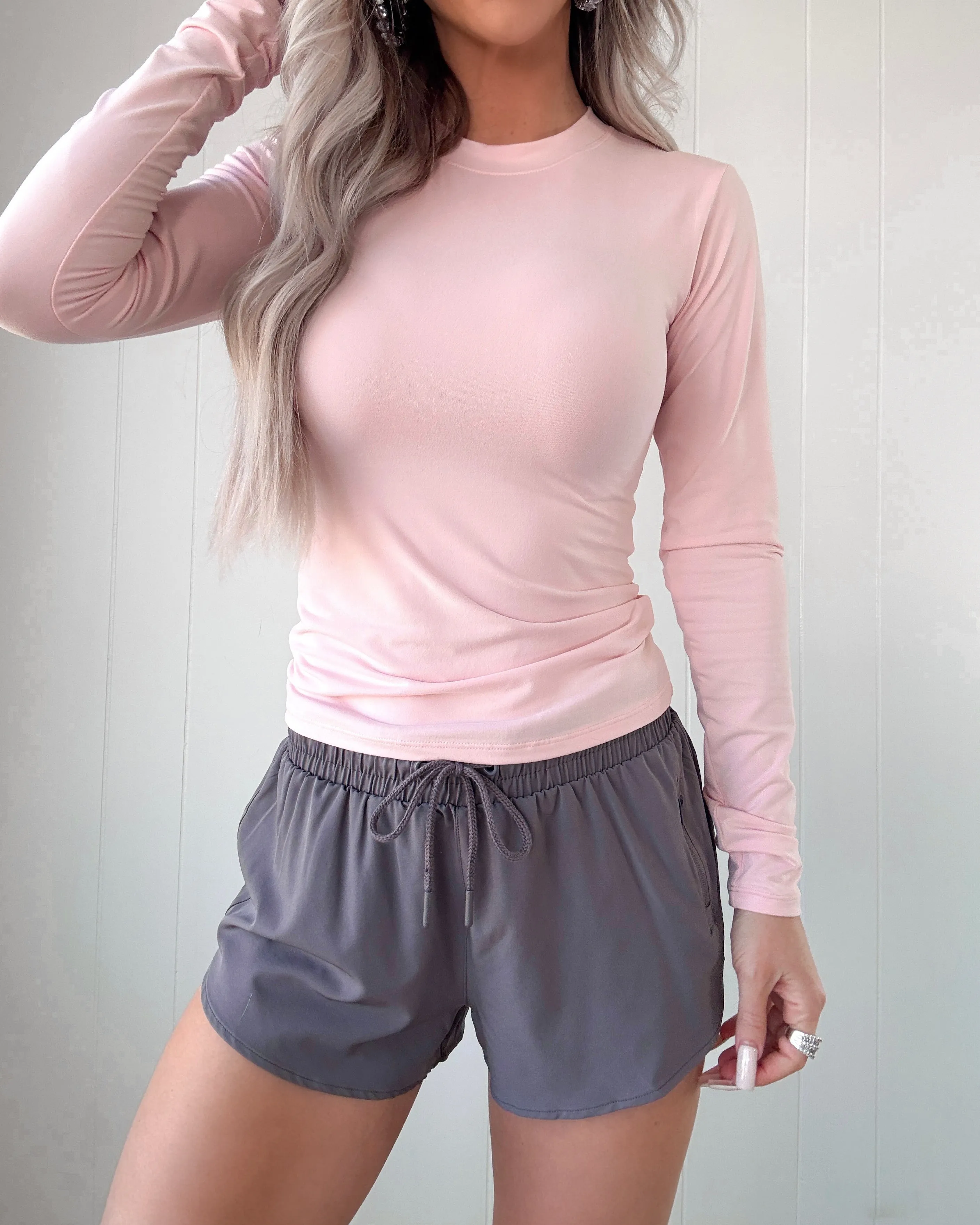Free Flow Mini Active Shorts - Grey