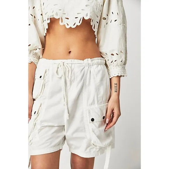 Free People $98 Moon Bay Parachute Shorts NEW