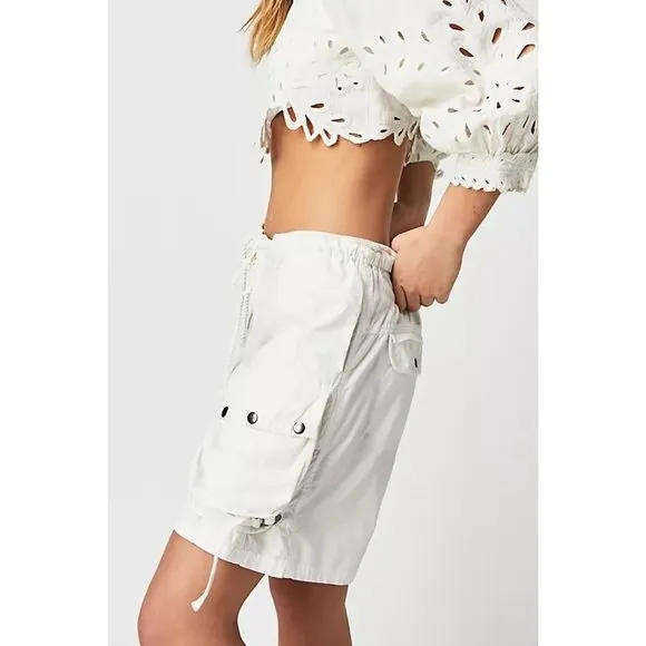 Free People $98 Moon Bay Parachute Shorts NEW
