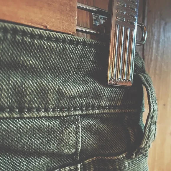 Free People army green shorts