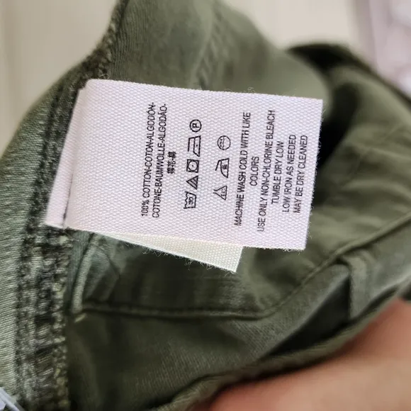Free People army green shorts
