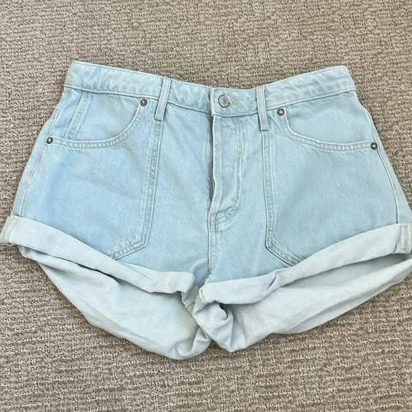 Free people beginners luck slouch shorts NWOT