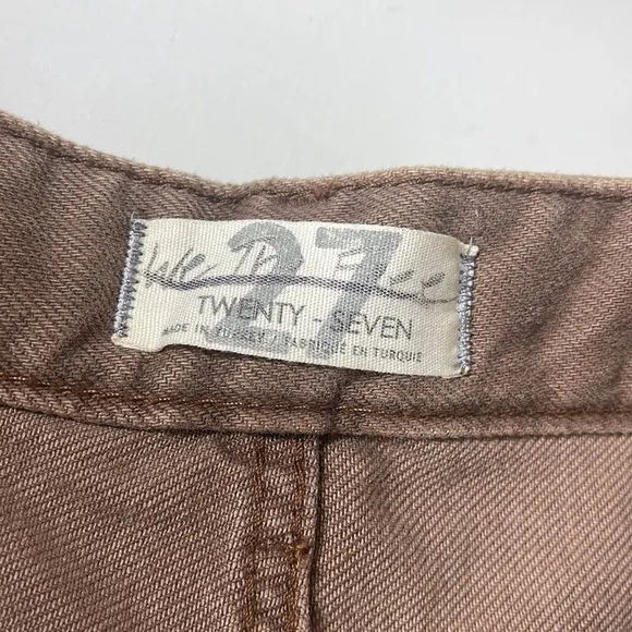 Free People Brown Denim Shorts 27