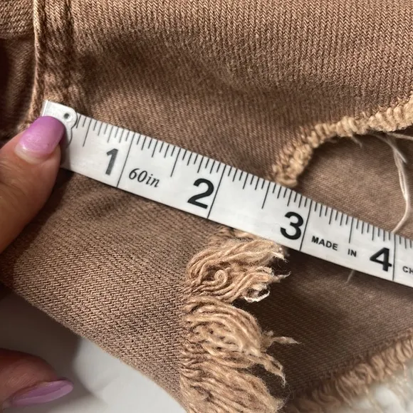 Free People Brown Denim Shorts 27