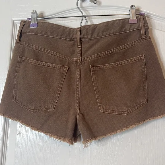 Free People Brown Denim Shorts 27