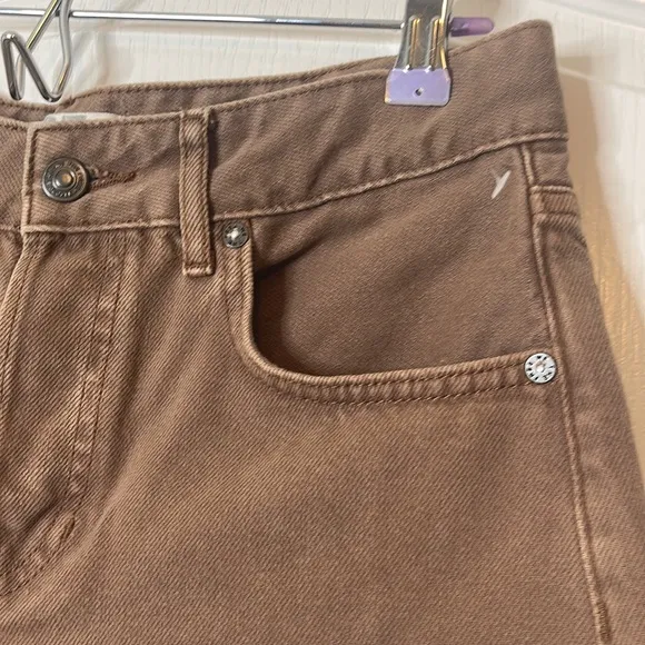 Free People Brown Denim Shorts 27
