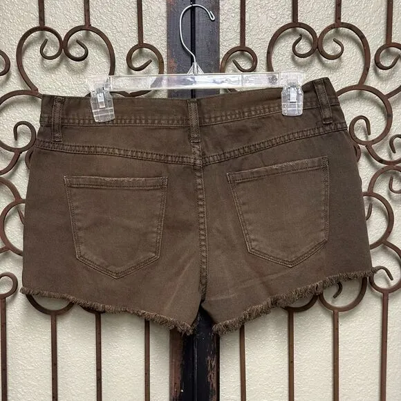 Free people brown denim shorts