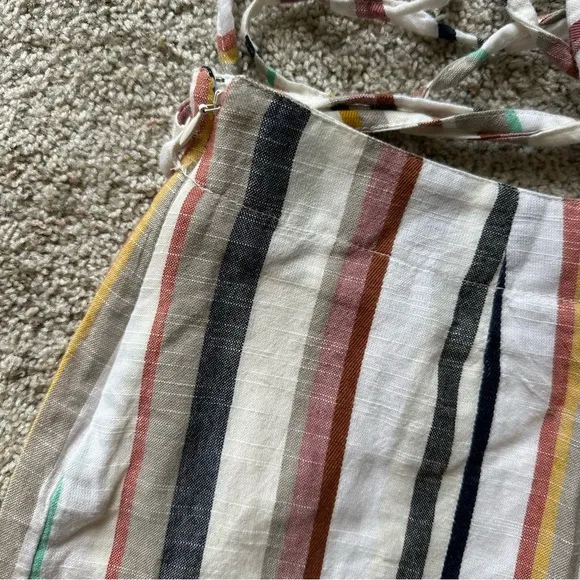 FREE PEOPLE CATALINA CALI COLOR BLOCK STRIPE SKORT