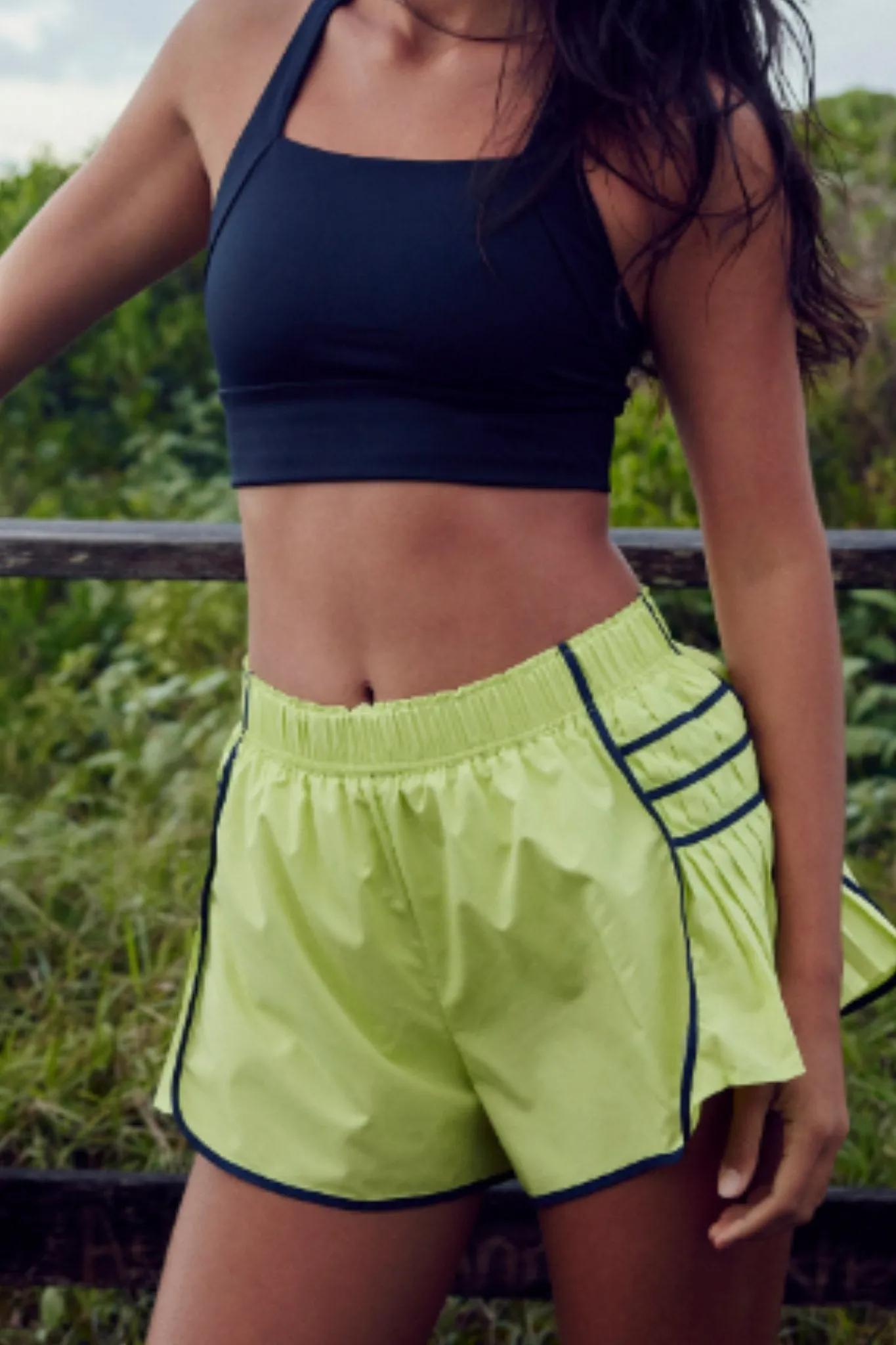 Free People: Easy Tiger Short in Keylime Combo