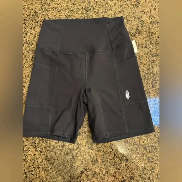 Free People FP Movement Never Better Pocket Bike Shorts Size Small