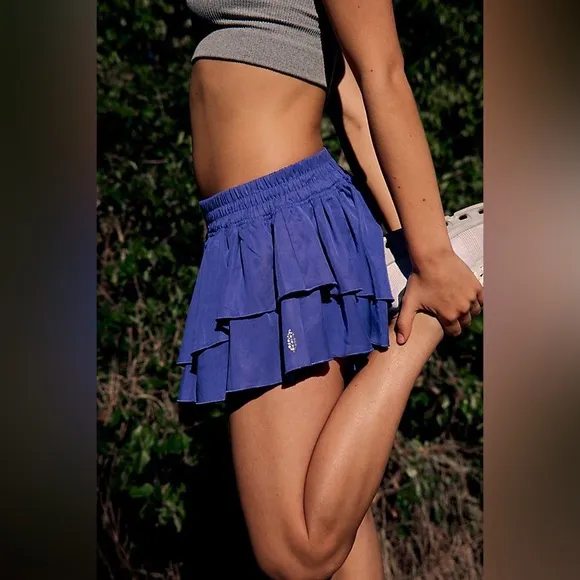 Free People FP Movement Ruffle Shorts | Active Shorts