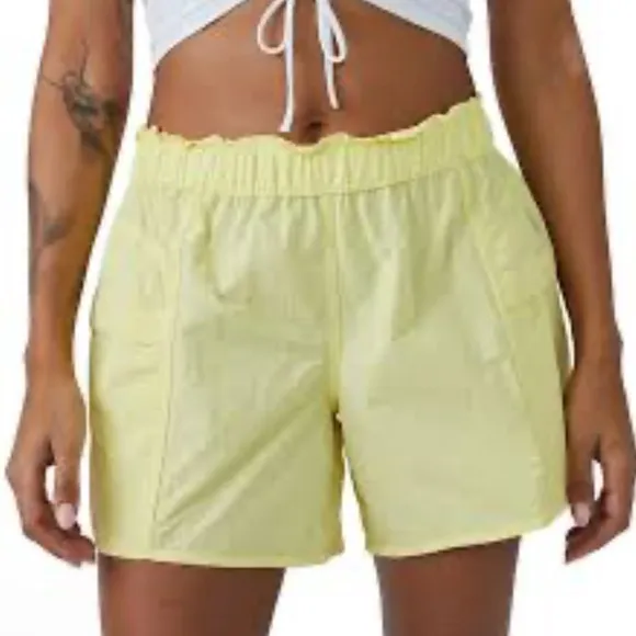Free People, FP Movement Women's In The Wild Shorts Yellow S